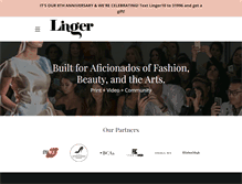 Tablet Screenshot of lingermagazine.com